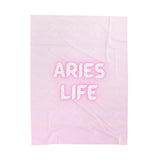 ARIES LIFE VELVETEEN PLUSH BLANKET