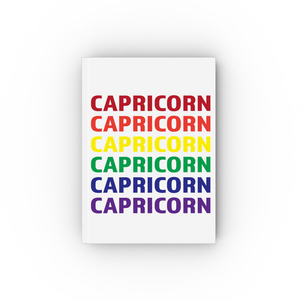 CAPRICORN RAINBOW HARD BACKED JOURNAL