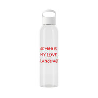 GEMINI IS MY LOVE LANGUAGE WATER BOTTLE