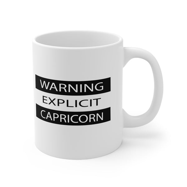 WARNING EXPLICIT CAPRICORN MUG