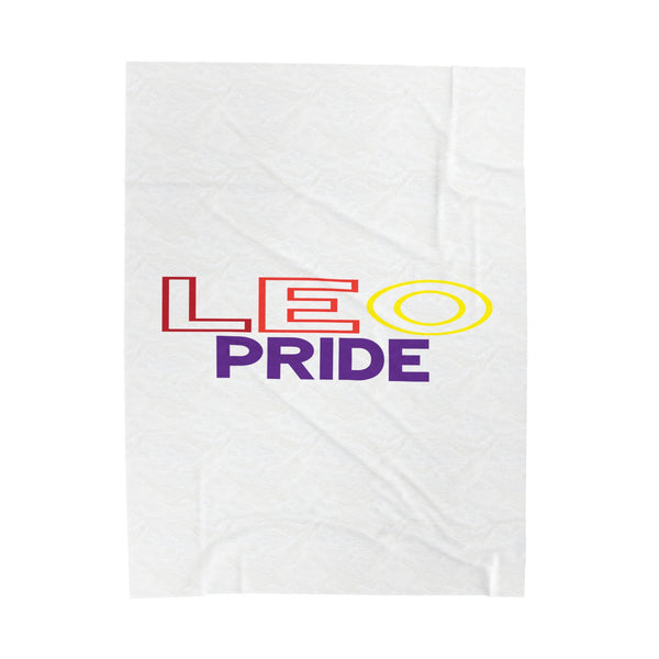 LEO PRIDE VELVETEEN PLUSH BLANKET