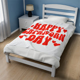 HAPPY CAPRICORN DAY VELVETEEN PLUSH BLANKET