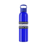 WARNING PISCES WATER BOTTLE