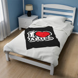 I LOVE ARIES VELVETEEN PLUSH BLANKET