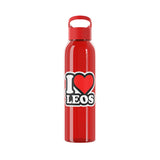 I LOVE LEOS WATER BOTTLE