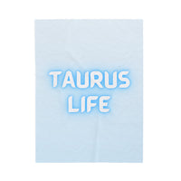 TAURUS LIFE VELVETEEN PLUSH BLANKET