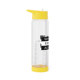 WARNING AQUARIUS INFUSER WATER BOTTLE