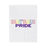 SAGITTARIUS PRIDE VELVETEEN PLUSH BLANKET