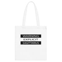 WARNING SAGITTARIUS TOTE BAG