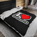 I LOVE SAGITTARIUS VELVETEEN PLUSH BLANKET