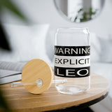 WARNING LEO SIPPER GLASS