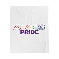 ARIES PRIDE VELVETEEN PLUSH BLANKET