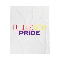 LEO PRIDE VELVETEEN PLUSH BLANKET