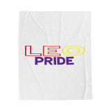 LEO PRIDE VELVETEEN PLUSH BLANKET