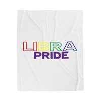 LIBRA PRIDE VELVETEEN PLUSH BLANKET