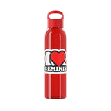 I LOVE GEMINIS WATER BOTTLE