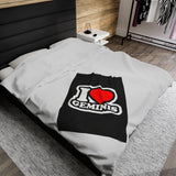 I LOVE GEMINIS VELVETEEN PLUSH BLANKET