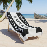 WARNING GEMINI BEACH TOWEL