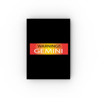 WARNING!! GEMINI HARD BACKED JOURNAL