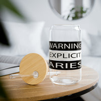 WARNING ARIES SIPPER GLASS