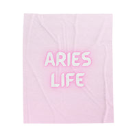 ARIES LIFE VELVETEEN PLUSH BLANKET