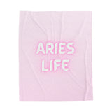 ARIES LIFE VELVETEEN PLUSH BLANKET