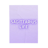 SAGITTARIUS LIFE VELVETEEN PLUSH BLANKET