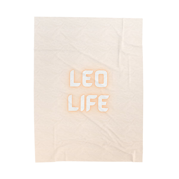 LEO LIFE VELVETEEN PLUSH BLANKET