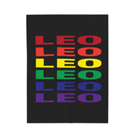 LEO RAINBOW VELVETEEN PLUSH BLANKET