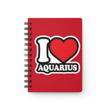 I LOVE AQUARIUS SPIRAL BOUND JOURNAL