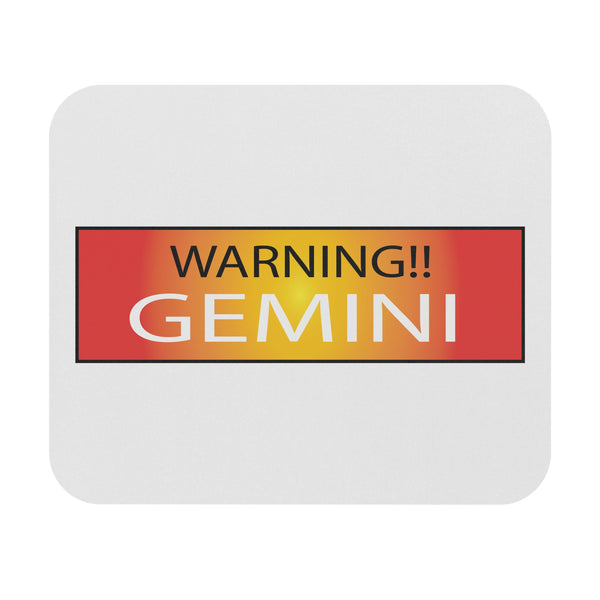 WARNING!! GEMINI MOUSEPAD (Rectangle)