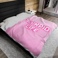 SCORPIO LIFE VELVETEEN PLUSH BLANKET