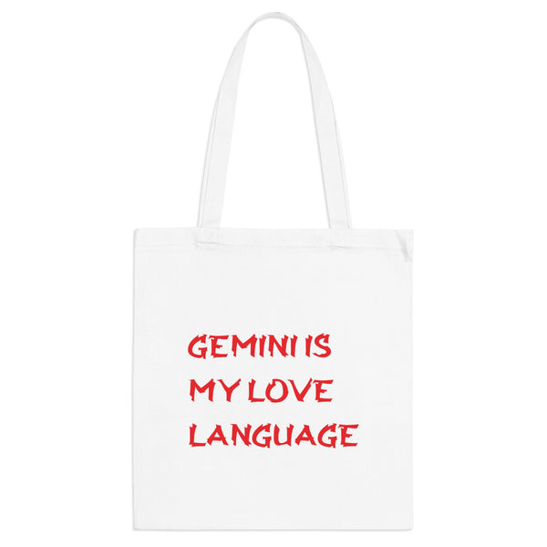 GEMINI IS MY LOVE LANGUAGE TOTE