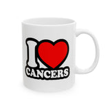 I LOVE CANCERS MUG