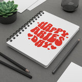 HAPPY ARIES DAY SPIRAL BOUND JOURNAL