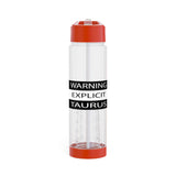 WARNING TAURUS INFUSER WATER BOTTLE