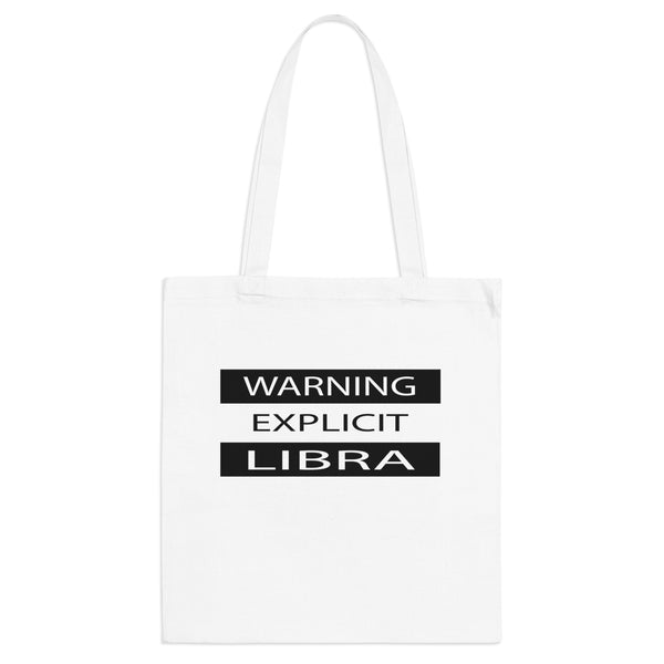 WARNING LIBRA TOTE BAG