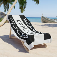 WARNING PISCES BEACH TOWEL