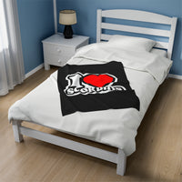 I LOVE SCORPIOS VELVETEEN PLUSH BLANKET