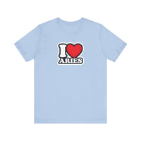 I LOVE ARIES T SHIRT