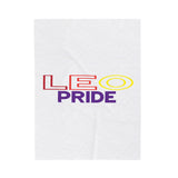 LEO PRIDE VELVETEEN PLUSH BLANKET