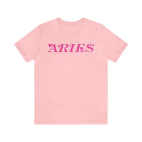 ARIES PINK T SHIRT