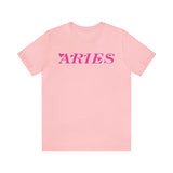 ARIES PINK T SHIRT