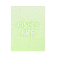 PISCES LIFE VELVETEEN PLUSH BLANKET