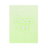 PISCES LIFE VELVETEEN PLUSH BLANKET