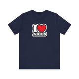 I LOVE ARIES T SHIRT