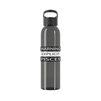 WARNING PISCES WATER BOTTLE