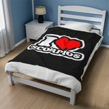 I LOVE SCORPIOS VELVETEEN PLUSH BLANKET