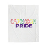 CAPRICORN PRIDE VELVETEEN PLUSH BLANKET