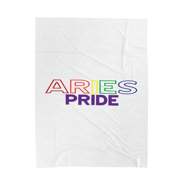 ARIES PRIDE VELVETEEN PLUSH BLANKET